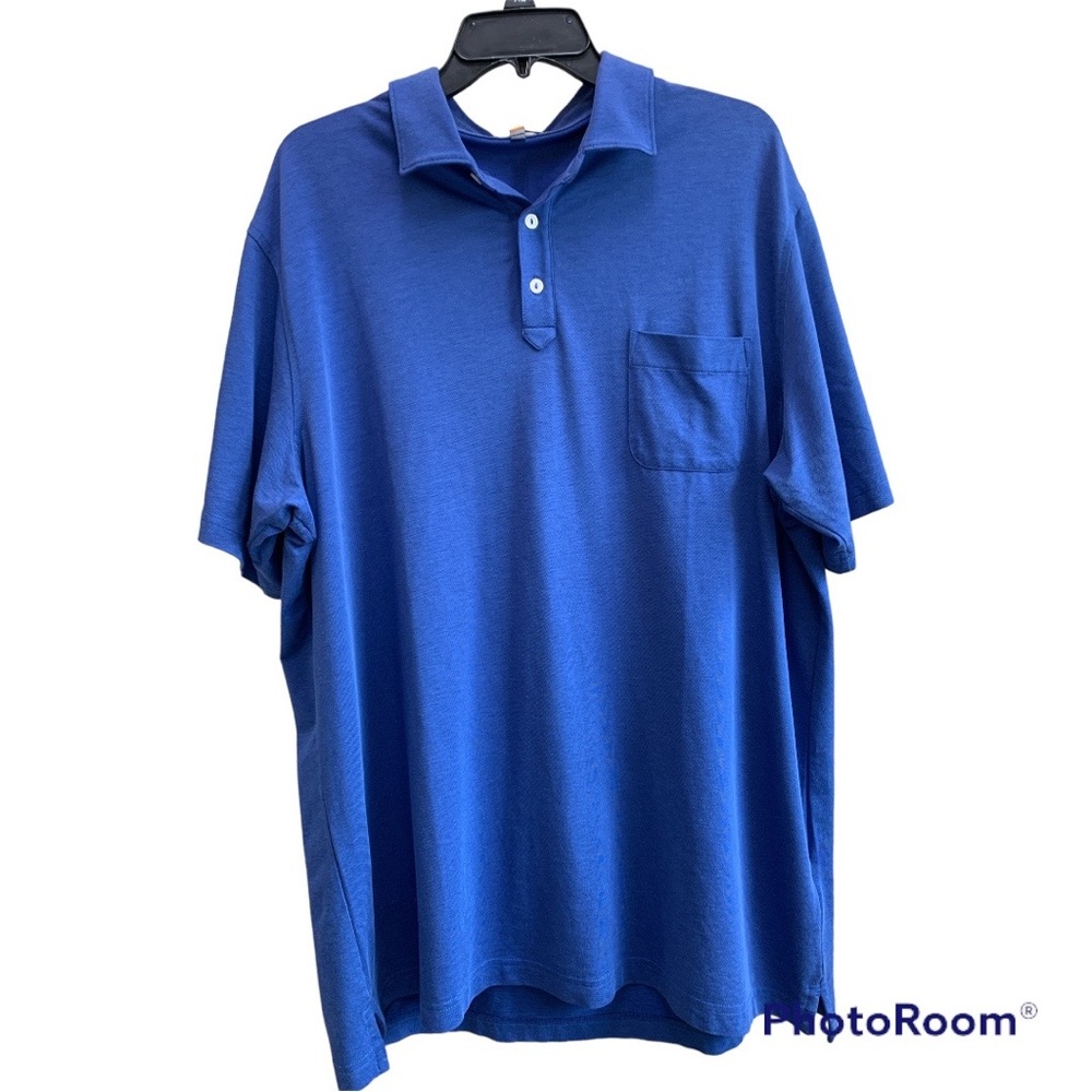 Peter Millar Men’s Cotton Blend Blue Polo